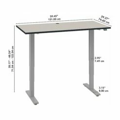 Bush Business Furniture Move 40 Series 28"-48" Adjustable Standing Desk, White Spectrum/Cool Gray Metallic (M4S6030WPSK) 14 Bush Business Furniture Move 40 Series 28"-48" Adjustable Standing Desk, White Spectrum/Cool Gray Metallic (M4S6030WPSK) -STAPLES Sales sp114331624 sc7