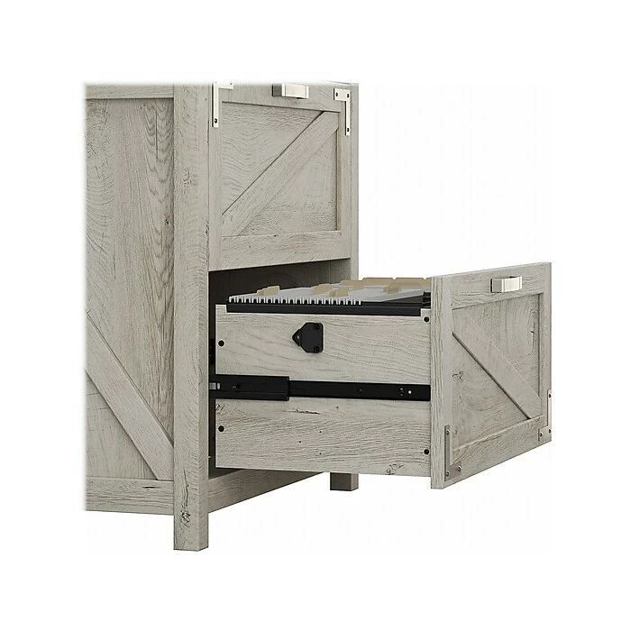 Kathy Ireland® Home By Bush Furniture 2-Drawer Lateral File Cabinet, Letter/Legal, Cottage White, 29" (CGF129CWH-03) 8 Kathy Ireland® Home By Bush Furniture 2-Drawer Lateral File Cabinet, Letter/Legal, Cottage White, 29" (CGF129CWH-03) - Image 6