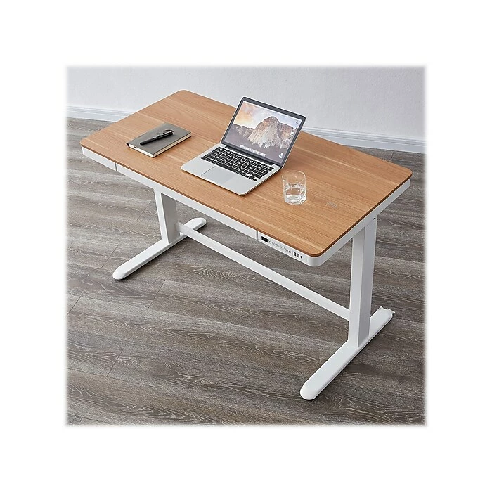 Koble Juno Smart 28"-48" Metal/Melamine Adjustable Desk, Oak/White (KB-DK007-004) 10 Koble Juno Smart 28"-48" Metal/Melamine Adjustable Desk, Oak/White (KB-DK007-004) - Image 8