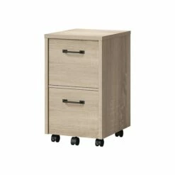 Whalen Dulzura 2-Drawer Vertical File Cabinet, Letter/Legal, Warm Brown, 20" (SPUS-DZMF-LBM)