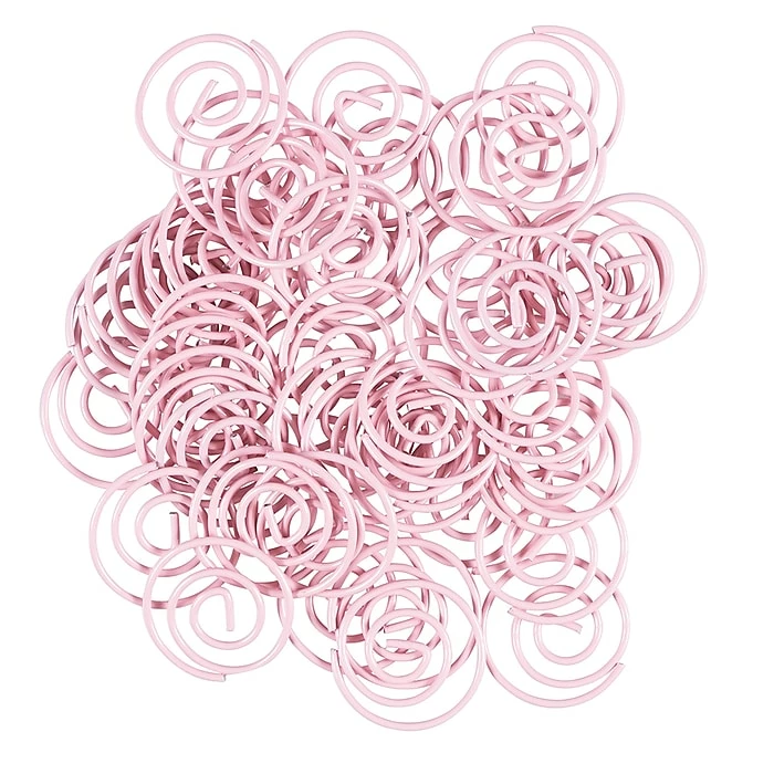 JAM Paper® Colored Circular Paper Clips, Round Paperclips, Baby Pink, 50/Pack (2187132) 6 JAM Paper® Colored Circular Paper Clips, Round Paperclips, Baby Pink, 50/Pack (2187132) - Image 4