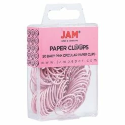 JAM Paper® Colored Circular Paper Clips, Round Paperclips, Baby Pink, 50/Pack (2187132) 8 JAM Paper® Colored Circular Paper Clips, Round Paperclips, Baby Pink, 50/Pack (2187132) -STAPLES Sales sp122682018 sc7