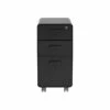 Poppin The Sort-It-Out 3-Drawer Vertical File Cabinet, Locking, Letter/Legal, Black, 20" (104741) -STAPLES Sales sp122684581 sc7