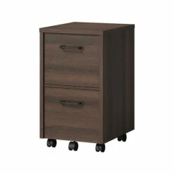 Whalen Dulzura 2-Drawer Vertical File Cabinet, Letter/Legal, Dark Brown, 20" (SPUS-DZMF-DBM)