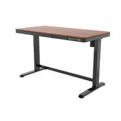 Koble Juno 29"-47" Melamine Adjustable Desk, Brown/Black (KB-DK007-001)
