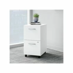 Bush Business Furniture Easy Office 2-Drawer Vertical File Cabinet, Locking, Letter/Legal, Pure White, 20" (EO108WHSU) 10 Bush Business Furniture Easy Office 2-Drawer Vertical File Cabinet, Locking, Letter/Legal, Pure White, 20" (EO108WHSU) -STAPLES Sales sp123233196 sc7