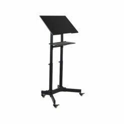 Mount-It! 41"-49" Aluminum Adjustable Portable Lectern, Black (MI-7971)
