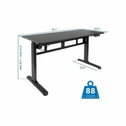 Mount-It! 29" - 47" Adjustable Desk, Black (MI-7999) 11 Mount-It! 29" - 47" Adjustable Desk, Black (MI-7999) -STAPLES Sales sp123234009 sc7