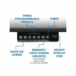 Mount-It! 29" - 47" Adjustable Desk, Black (MI-7999) 17 Mount-It! 29" - 47" Adjustable Desk, Black (MI-7999) -STAPLES Sales sp123234015 sc7