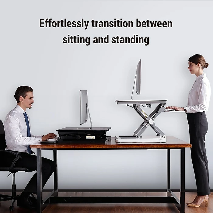 FlexiSpot 35" Sit-Stand Desk Converter, Black (M2B) 4 FlexiSpot 35" Sit-Stand Desk Converter, Black (M2B) - Image 2
