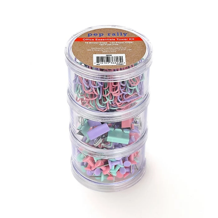 Pep Rally Office Essentials Tower Kit, Assorted, 288/Set (58282) 3 Pep Rally Office Essentials Tower Kit, Assorted, 288/Set (58282)