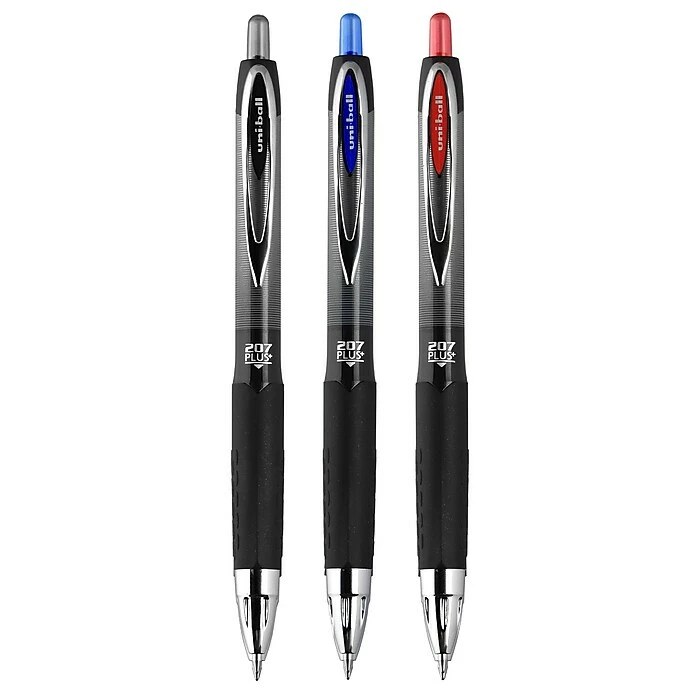 Uni-ball Uniball 207 Plus+ Retractable Gel Pens, Medium Point, 0.7mm, Blue Ink, 4/Pack (70142) 9 Uni-ball Uniball 207 Plus+ Retractable Gel Pens, Medium Point, 0.7mm, Blue Ink, 4/Pack (70142) - Image 7