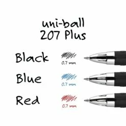 Uni-ball Uniball 207 Plus+ Retractable Gel Pens, Medium Point, 0.7mm, Blue Ink, 4/Pack (70142) 15 Uni-ball Uniball 207 Plus+ Retractable Gel Pens, Medium Point, 0.7mm, Blue Ink, 4/Pack (70142) -STAPLES Sales sp126688209 sc7