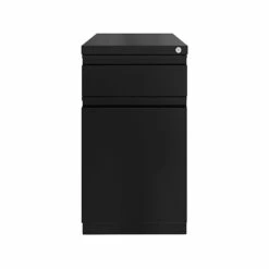 Hirsh 2-Drawer Vertical File Cabinet, Mobile/Pedestal, Letter, Black, 19.88" (25032)