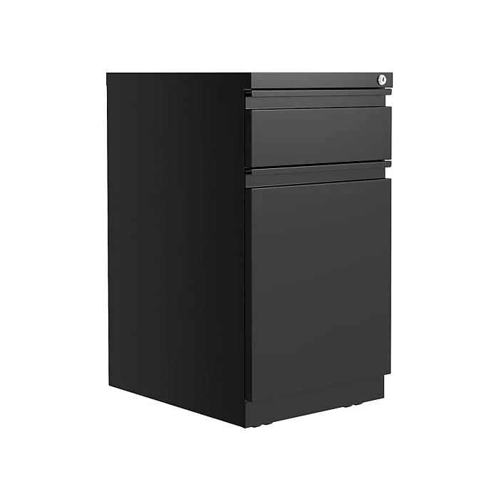 Hirsh 2-Drawer Vertical File Cabinet, Mobile/Pedestal, Letter, Black, 19.88" (25032) 4 Hirsh 2-Drawer Vertical File Cabinet, Mobile/Pedestal, Letter, Black, 19.88" (25032) - Image 2