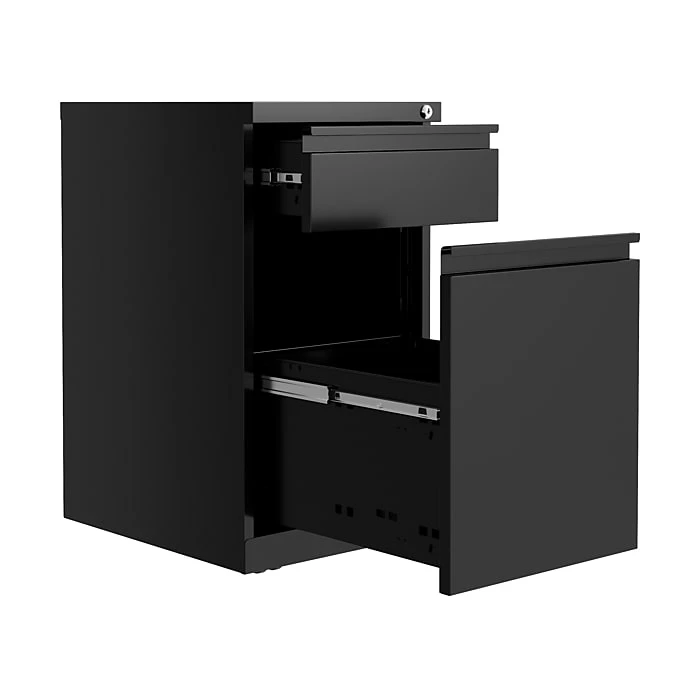 Hirsh 2-Drawer Vertical File Cabinet, Mobile/Pedestal, Letter, Black, 19.88" (25032) 6 Hirsh 2-Drawer Vertical File Cabinet, Mobile/Pedestal, Letter, Black, 19.88" (25032) - Image 4