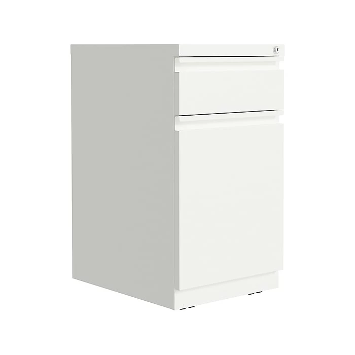 Hirsh 2-Drawer Vertical File Cabinet, Mobile/Pedestal, Letter, White, 19.88" (25033) 3 Hirsh 2-Drawer Vertical File Cabinet, Mobile/Pedestal, Letter, White, 19.88" (25033)