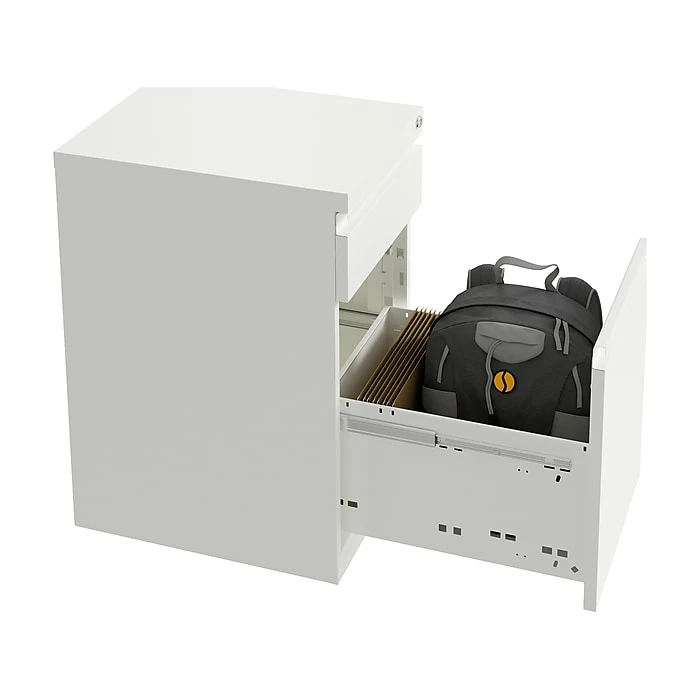 Hirsh 2-Drawer Vertical File Cabinet, Mobile/Pedestal, Letter, White, 19.88" (25033) 7 Hirsh 2-Drawer Vertical File Cabinet, Mobile/Pedestal, Letter, White, 19.88" (25033) - Image 5