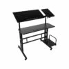 Mind Reader 30" - 44" Particle Board Adjustable Desk, Black (SDROLLXL-BLK) 2 Mind Reader 30" - 44" Particle Board Adjustable Desk, Black (SDROLLXL-BLK) -STAPLES Sales sp127455622 sc7