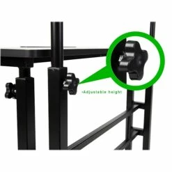 Mind Reader 30" - 44" Particle Board Adjustable Desk, Black (SDROLLXL-BLK) 11 Mind Reader 30" - 44" Particle Board Adjustable Desk, Black (SDROLLXL-BLK) -STAPLES Sales sp127455624 sc7