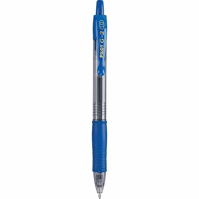 Pilot G2 Retractable Gel Pens, Bold Point, Blue Ink, Dozen (31257) 4 Pilot G2 Retractable Gel Pens, Bold Point, Blue Ink, Dozen (31257) - Image 2