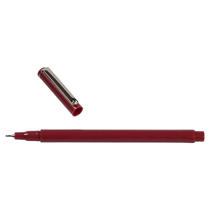 Marvy Uchida Le Pen Felt Pen, Ultra Fine Point, Burgundy Ink, 2/Pack (7655871A) 6 Marvy Uchida Le Pen Felt Pen, Ultra Fine Point, Burgundy Ink, 2/Pack (7655871A) - Image 4