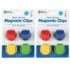 Learning Resources Super Strong Magnetic Clips, 1.5", Assorted Colors, 4 Per Pack, 2 Packs (LER2692-2) -STAPLES Sales sp132959015 sc7