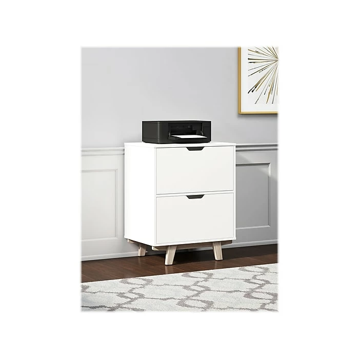 Thomasville Furniture Whitney 2-Drawer Lateral File Cabinet, Letter/Legal, White, 23.75" (SPLS-WHLF-TV) 6 Thomasville Furniture Whitney 2-Drawer Lateral File Cabinet, Letter/Legal, White, 23.75" (SPLS-WHLF-TV) - Image 4