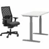 HON Coze 26"-44" Adjustable Desk With Ignition Task Chair, Designer White/Silver/Black (HCZ48DWHIGNCU10) -STAPLES Sales sp133417311 sc7