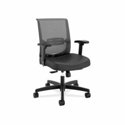 HON Coze 26"-44" Adjustable Desk With Convergence Task Chair, Florence Walnut/Silver/Black (HCZ48FWHCNVUR10) 13 HON Coze 26"-44" Adjustable Desk With Convergence Task Chair, Florence Walnut/Silver/Black (HCZ48FWHCNVUR10) -STAPLES Sales sp133532668 sc7 1