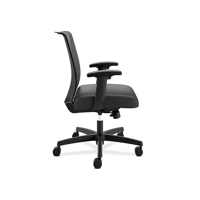 HON Coze 26"-44" Adjustable Desk With Convergence Task Chair, Florence Walnut/Silver/Black (HCZ48FWHCNVUR10) 7 HON Coze 26"-44" Adjustable Desk With Convergence Task Chair, Florence Walnut/Silver/Black (HCZ48FWHCNVUR10) - Image 5