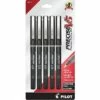Pilot Precise V5 Rollerball Pens, Extra Fine Point, Black Ink, 5/Pack (26010)