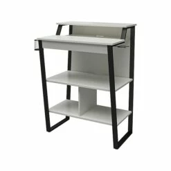 Front Page 15 Ameriwood NTense Genesis 41" Standing Desk, White/Black (7031013ST)