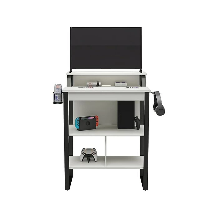 Ameriwood NTense Genesis 41" Standing Desk, White/Black (7031013ST) 7 Ameriwood NTense Genesis 41" Standing Desk, White/Black (7031013ST) - Image 5