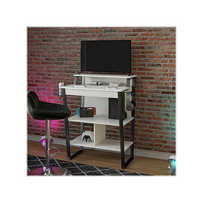 Ameriwood NTense Genesis 41" Standing Desk, White/Black (7031013ST) 10 Ameriwood NTense Genesis 41" Standing Desk, White/Black (7031013ST) - Image 8