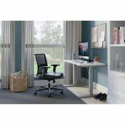 HON Coze 26"-44" Adjustable Desk With Convergence Task Chair, Designer White/Silver/Black (HCZ48DWHCNVUR10) 17 HON Coze 26"-44" Adjustable Desk With Convergence Task Chair, Designer White/Silver/Black (HCZ48DWHCNVUR10) -STAPLES Sales sp138380647 sc7