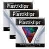 Baumgarten's Plastiklips Paper Clips, Assorted Sizes & Colors, 315 Per Pack, 3 Packs (BAUMLP3150-3)