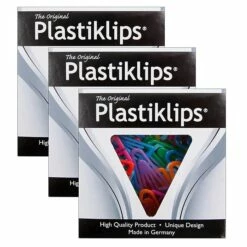 Baumgarten's Plastiklips Paper Clips, Assorted Sizes & Colors, 315 Per Pack, 3 Packs (BAUMLP3150-3)