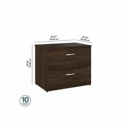 Bush Business Furniture Studio C 2 Drawer Lateral File Cabinet, Black Walnut (SCF136BWSU) 12 Bush Business Furniture Studio C 2 Drawer Lateral File Cabinet, Black Walnut (SCF136BWSU) -STAPLES Sales sp143680564 sc7