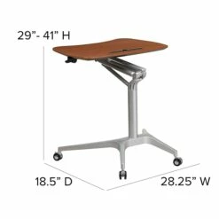Flash Furniture 28"W Adjustable Desk, Laminate Wood (NAN-IP-10-GG) 15 Flash Furniture 28"W Adjustable Desk, Laminate Wood (NAN-IP-10-GG) -STAPLES Sales sp144474057 sc7