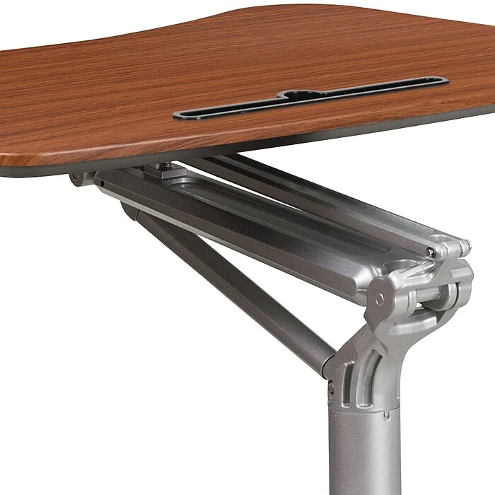 Flash Furniture 28"W Adjustable Desk, Laminate Wood (NAN-IP-10-GG) 10 Flash Furniture 28"W Adjustable Desk, Laminate Wood (NAN-IP-10-GG) - Image 8