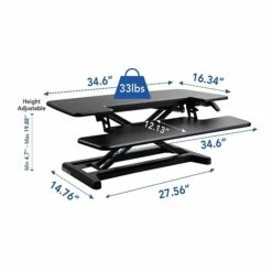 FlexiSpot 35" Sit-Stand Desk Converter, Black (M7MB5) 10 FlexiSpot 35" Sit-Stand Desk Converter, Black (M7MB5) -STAPLES Sales sp144563824 sc7