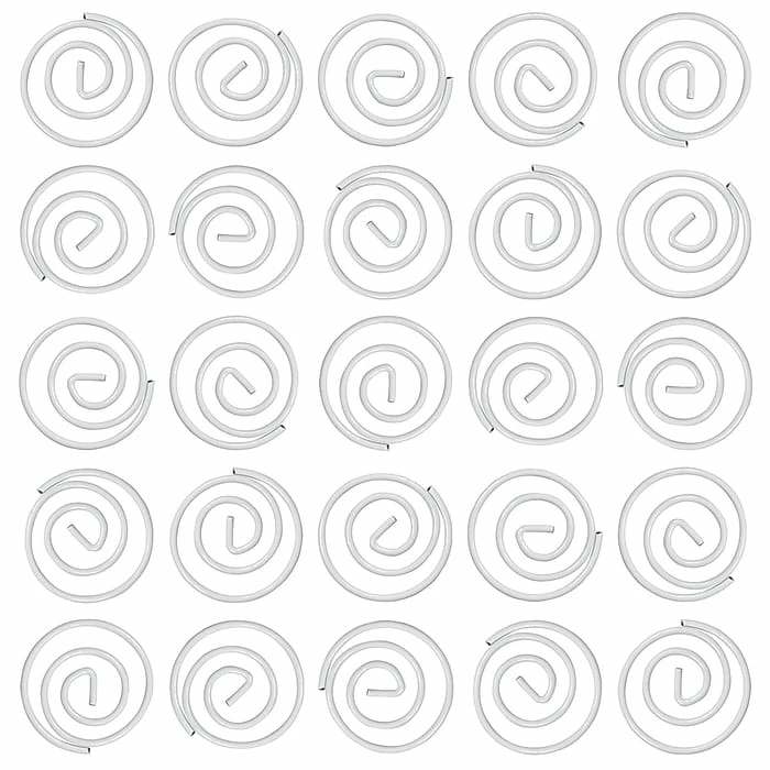 JAM Paper Circular Small Paper Clips, White, 2 Packs Of 50 (2187139B) 7 JAM Paper Circular Small Paper Clips, White, 2 Packs Of 50 (2187139B) - Image 5