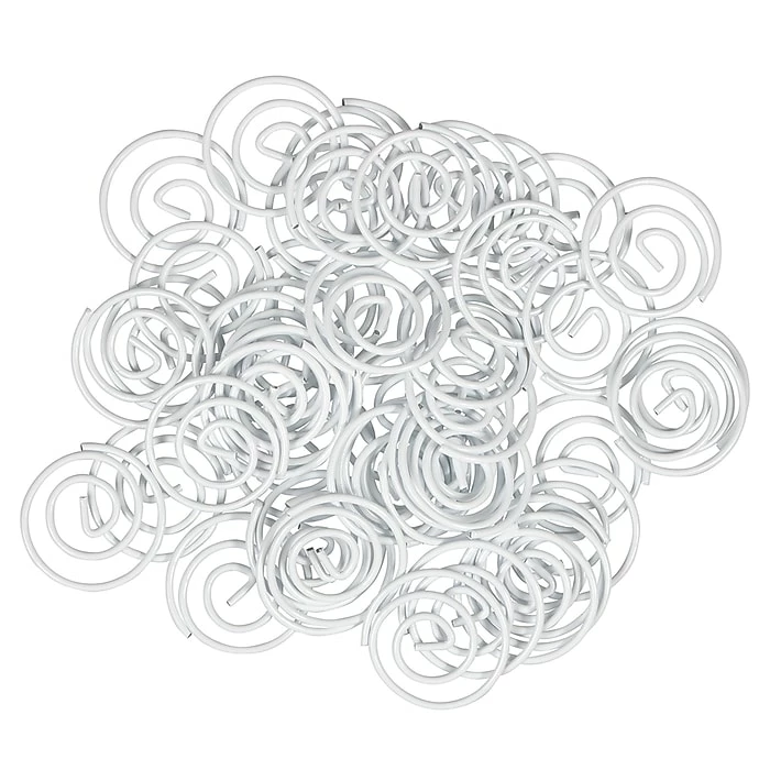 JAM Paper Circular Small Paper Clips, White, 2 Packs Of 50 (2187139B) 6 JAM Paper Circular Small Paper Clips, White, 2 Packs Of 50 (2187139B) - Image 4