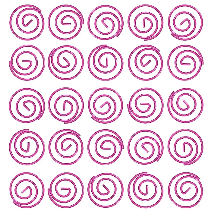 JAM Paper Colored Circular Paper Clips, Round Paperclips, Hot Pink Fuchsia, 2 Packs Of 50 (2187136B) 6 JAM Paper Colored Circular Paper Clips, Round Paperclips, Hot Pink Fuchsia, 2 Packs Of 50 (2187136B) - Image 4
