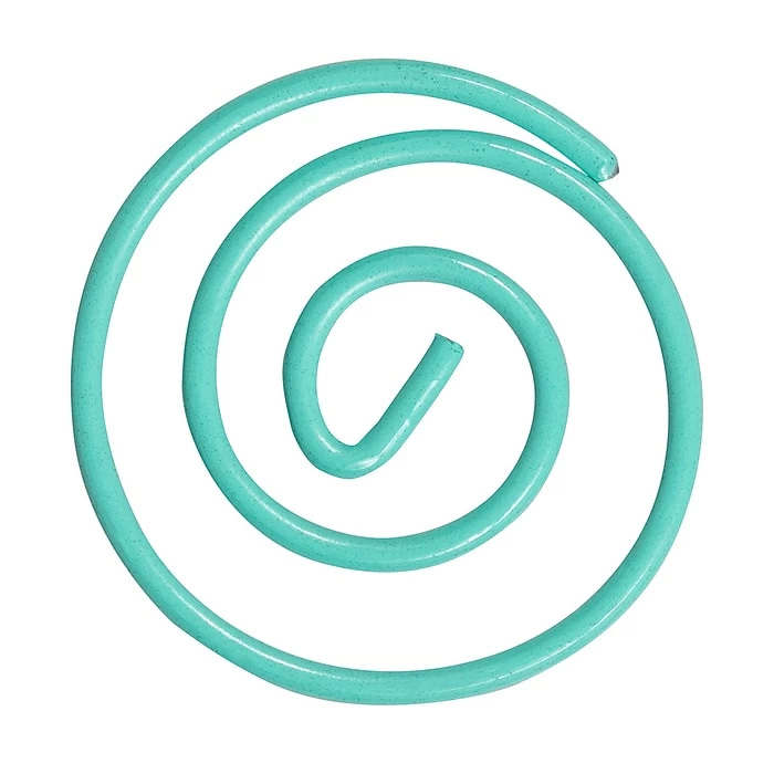 JAM Paper Circular Small Paper Clips, Teal, 2 Packs Of 50 (21832066B) 5 JAM Paper Circular Small Paper Clips, Teal, 2 Packs Of 50 (21832066B) - Image 3