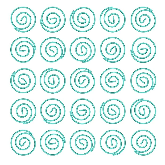 JAM Paper Circular Small Paper Clips, Teal, 2 Packs Of 50 (21832066B) 6 JAM Paper Circular Small Paper Clips, Teal, 2 Packs Of 50 (21832066B) - Image 4