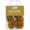 JAM Paper Colored Circular Paper Clips, Round Paperclips, Gold, 50/Pack (21832062) 1 JAM Paper Colored Circular Paper Clips, Round Paperclips, Gold, 50/Pack (21832062) -STAPLES Sales sp145003496 sc7