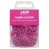 JAM Paper Colored Circular Paper Clips, Round Paperclips, Hot Pink Fuchsia, 2 Packs Of 50 (2187136B) 2 JAM Paper Colored Circular Paper Clips, Round Paperclips, Hot Pink Fuchsia, 2 Packs Of 50 (2187136B) -STAPLES Sales sp145003506 sc7