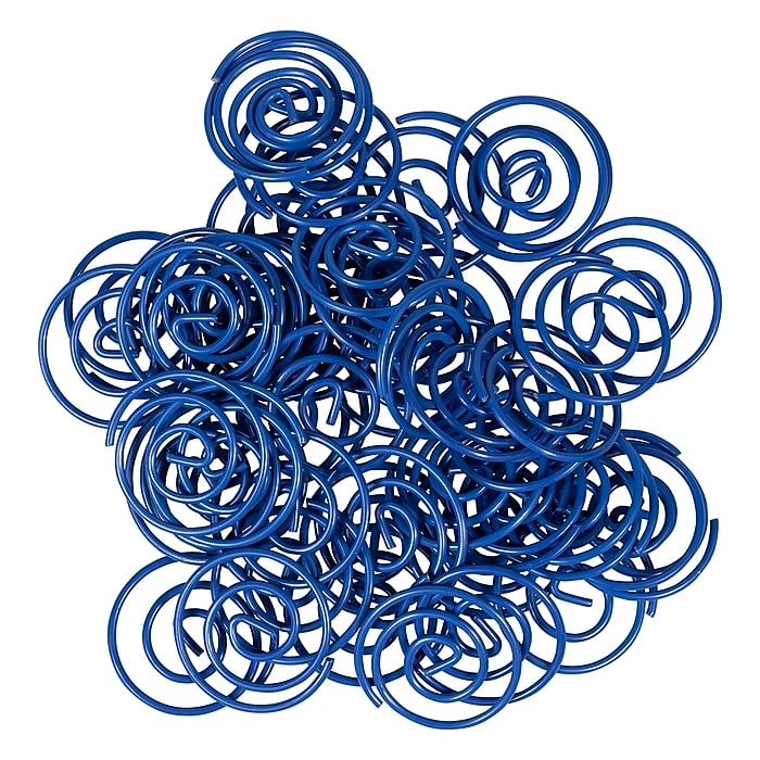 JAM Paper Circular Small Paper Clips, Dark Blue, 50/Pack (2187134) 7 JAM Paper Circular Small Paper Clips, Dark Blue, 50/Pack (2187134) - Image 5